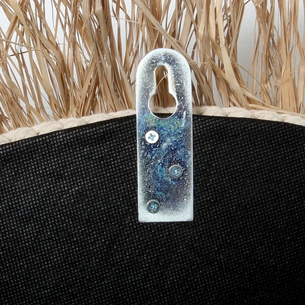 The Raffia Cowrie Mirror - Natural White