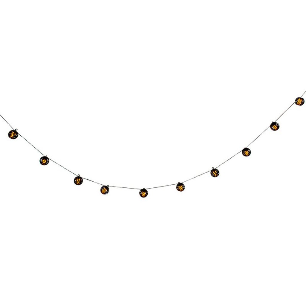 Solar ball chain including flame effect "Fogo"