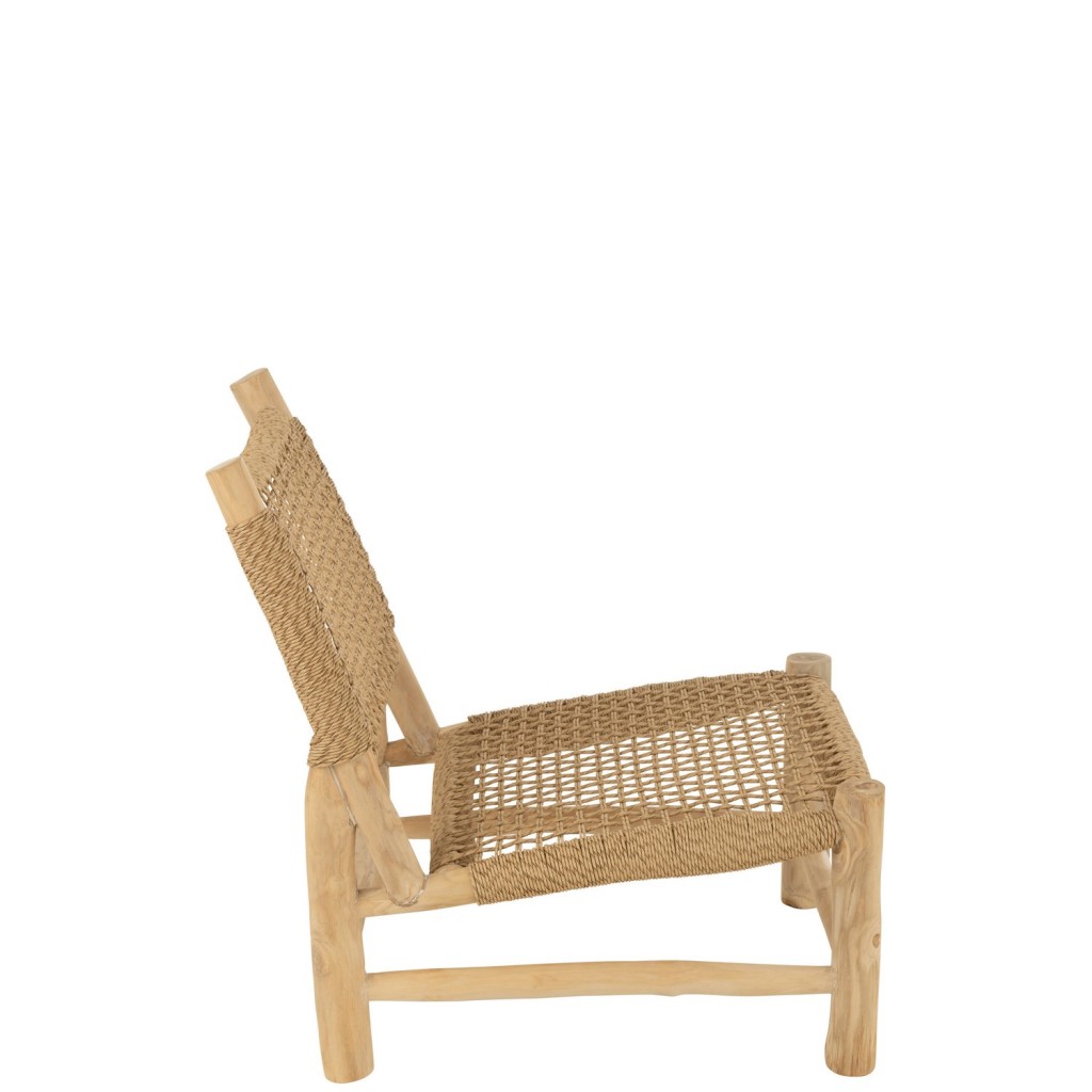 J-Line Zetel Vita Teak/Kunststof Naturel