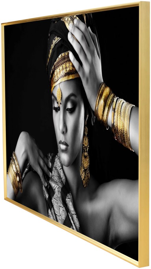 Glass Art Wall Picture Woman Pose