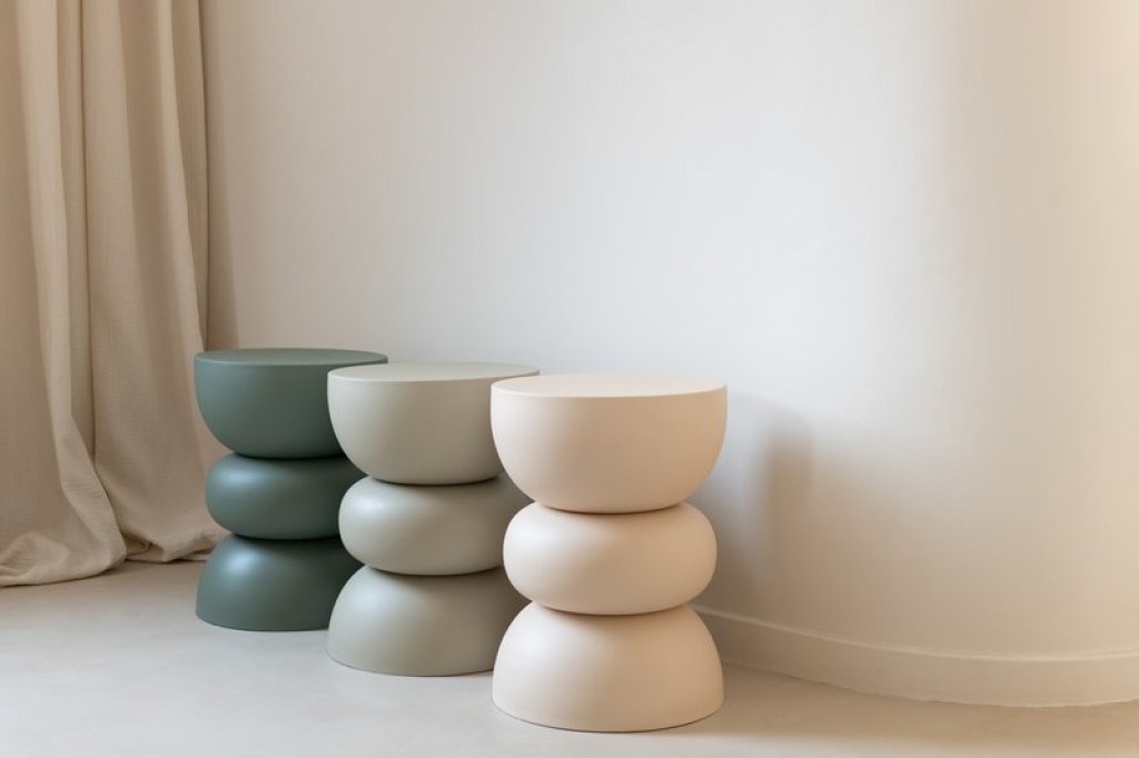 J-Line side table Lise - iron - green