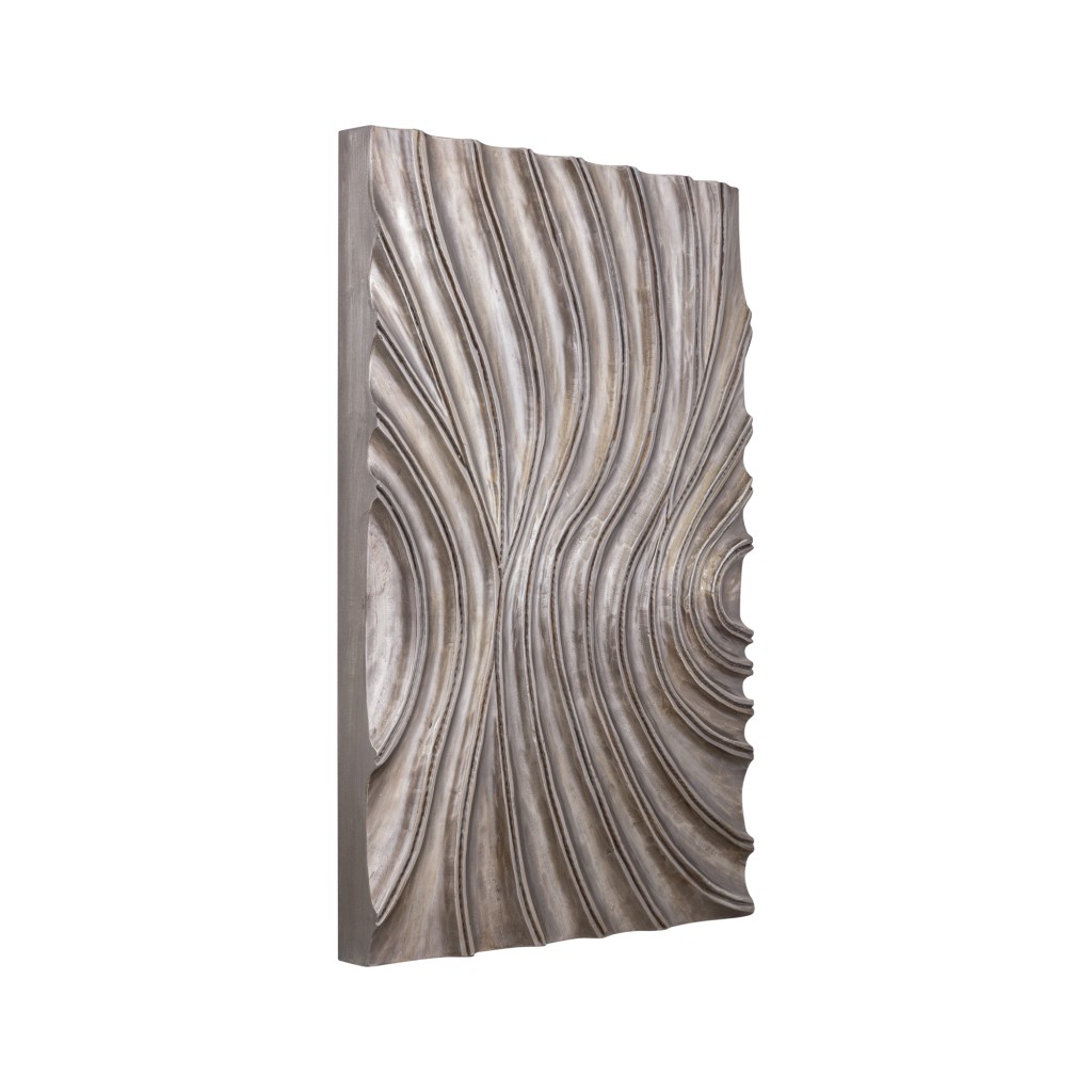 Reddie Brown Shiny MDF Wavvy Wallpanel Rectangle S