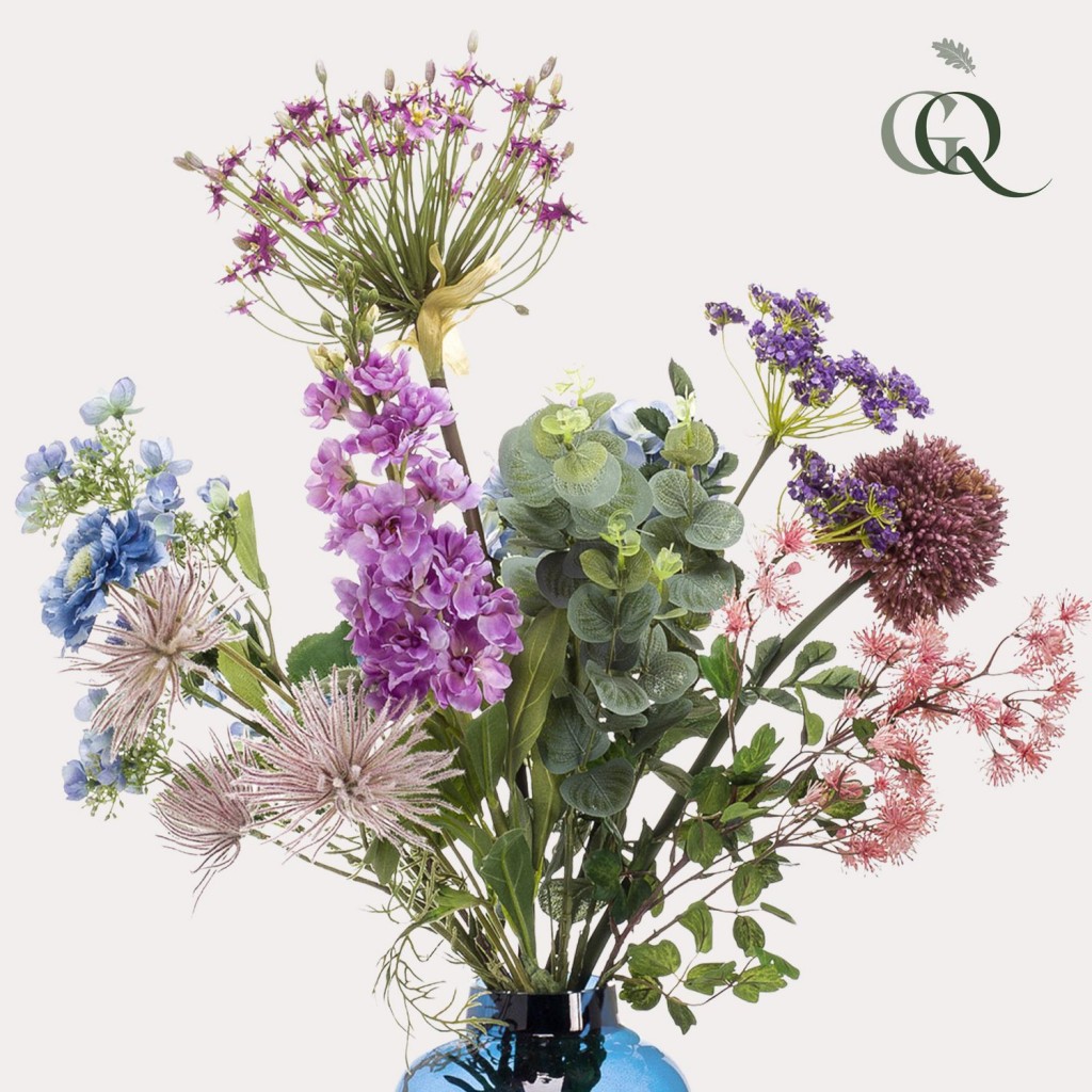 Kunstbloemen - Boeket XL - Power of Pastels - 90cm