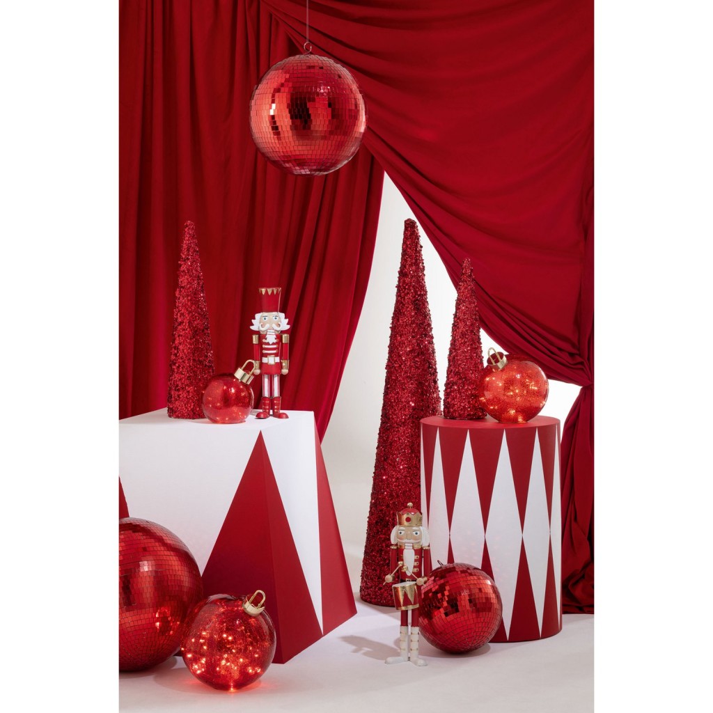 J-Line Notenkrakrer Trommel Ijzer Rood/Goud Medium