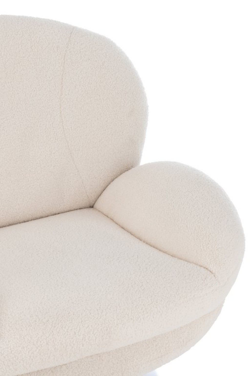 J-Line Relax Zetel+ Voetbank Metaal/Multiplex Creme/Zilver