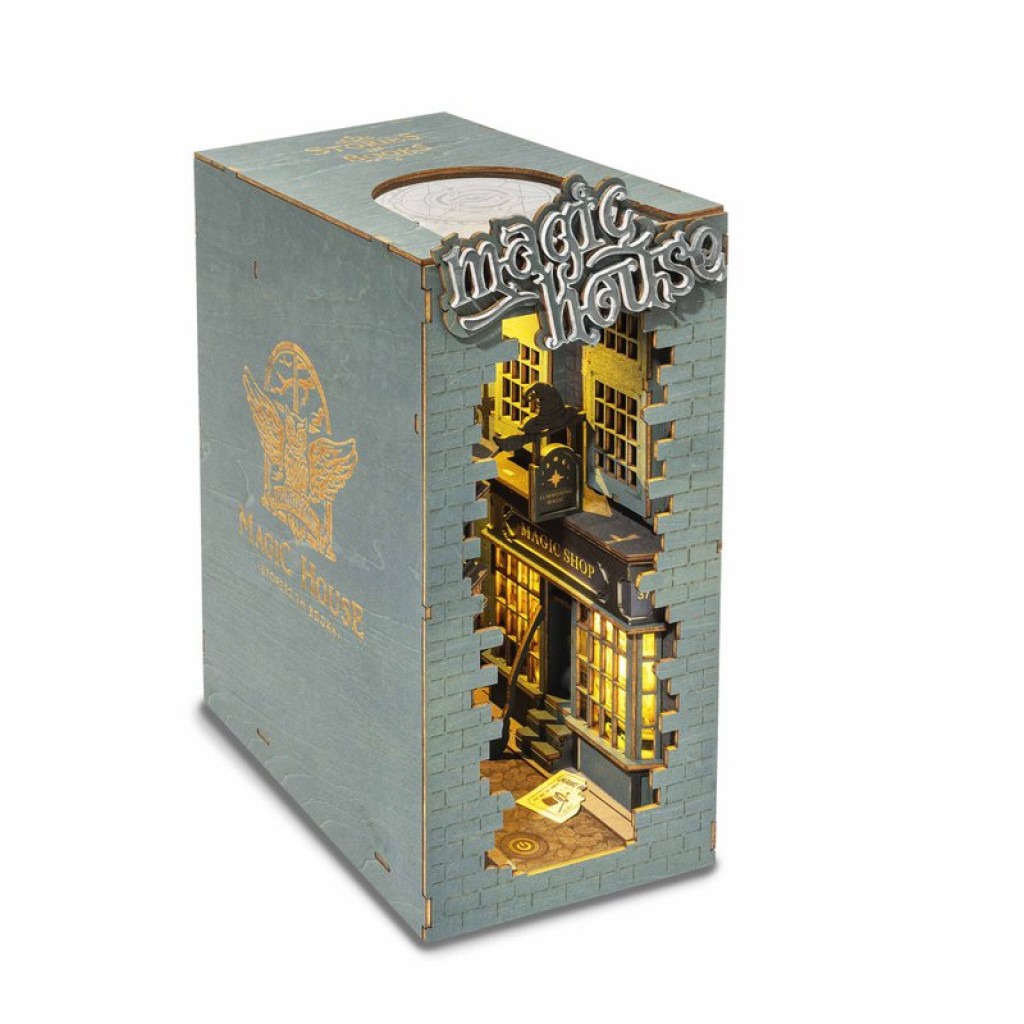 DIY Book Nook Bookend Magic House, Robotime, TGB03, 11x18x24cm