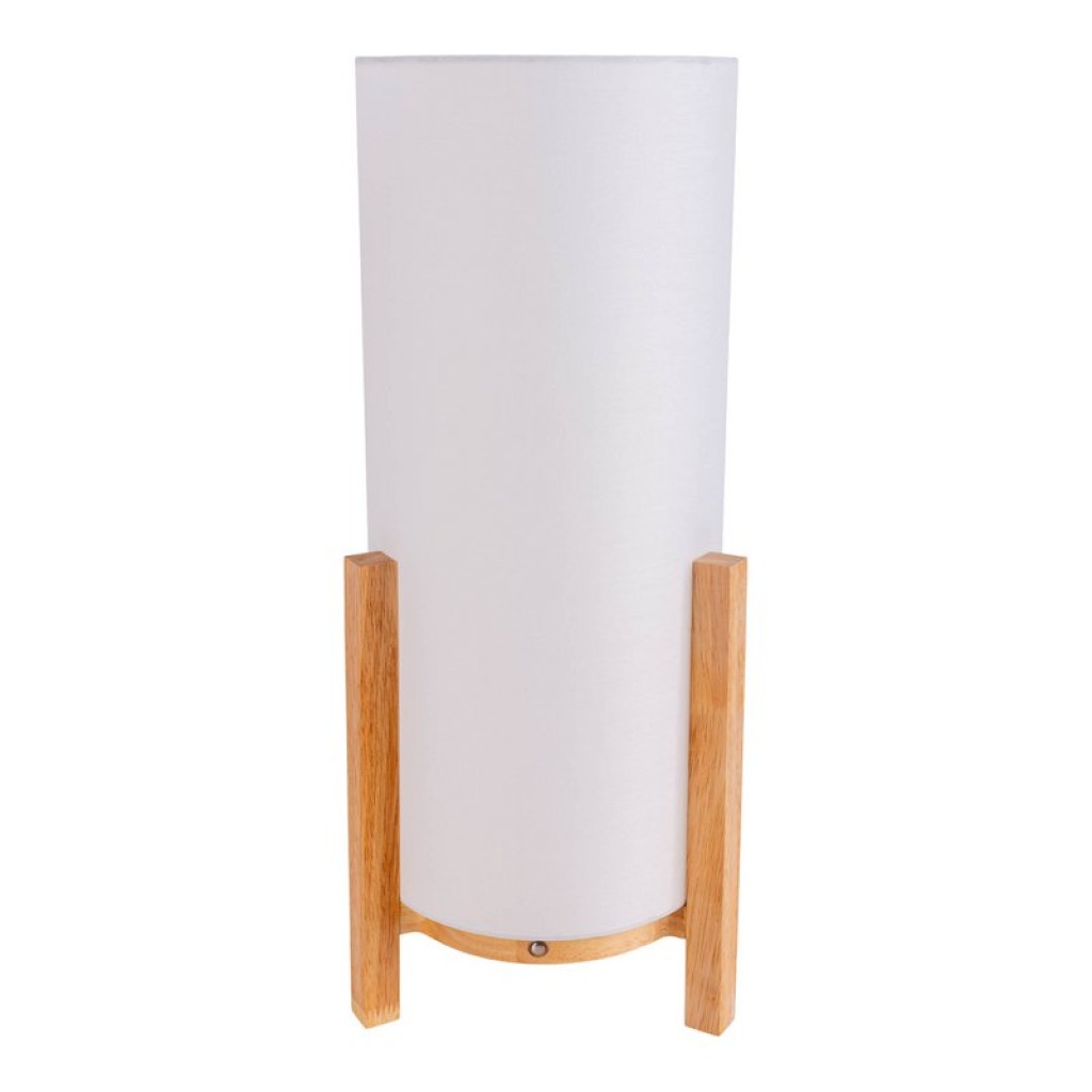 Ackitical lamp "Madita" 48 cm high, in white/nature, with integrated LED, dimmable with touch sensor