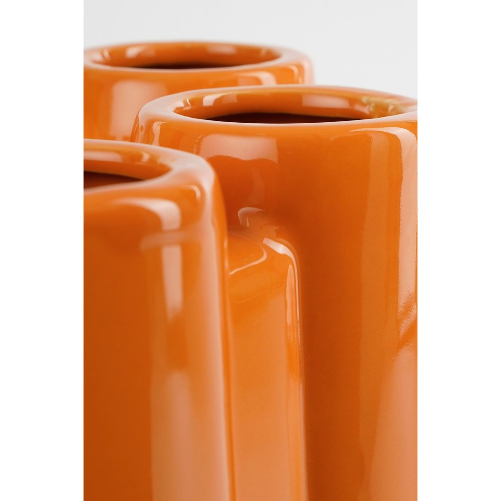 Minda Tulpenvaas - H34 x Ø28 cm - Keramiek - Oranje
