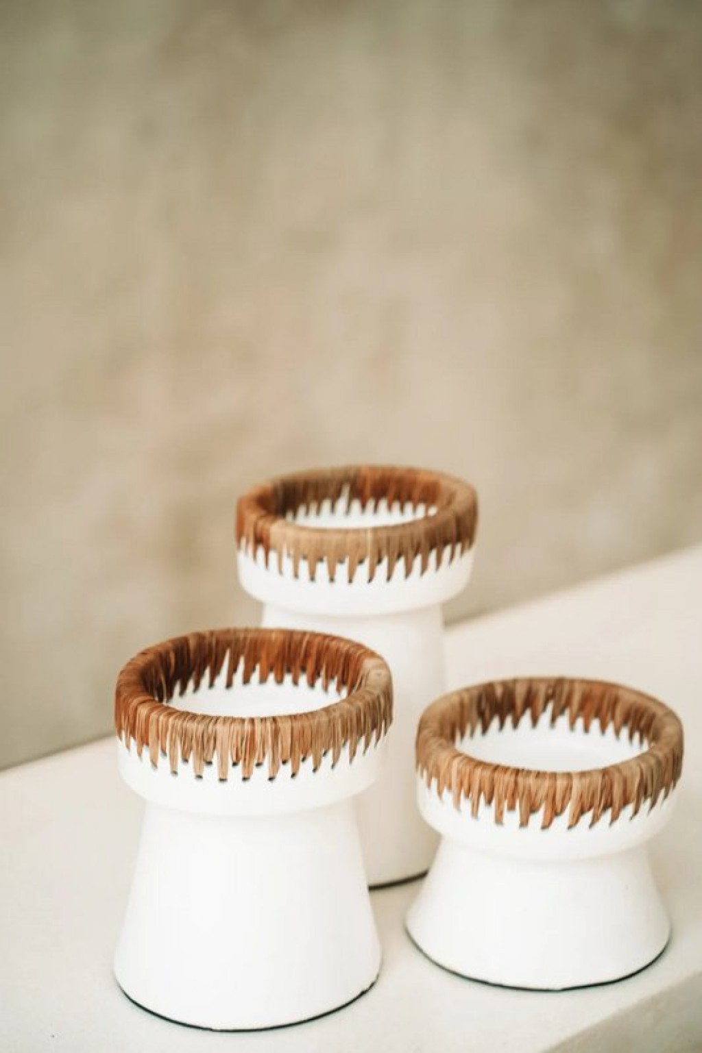 The Pretty Candle Holder - White Natural - M