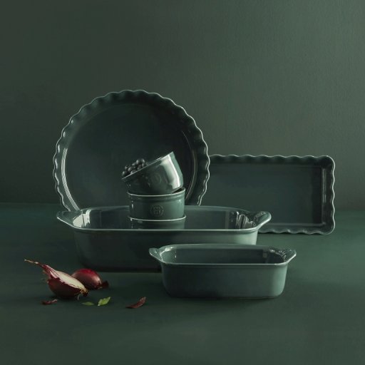 Emile Henry Taartvorm lang rechthoekig - 360x150mm - Cèdre