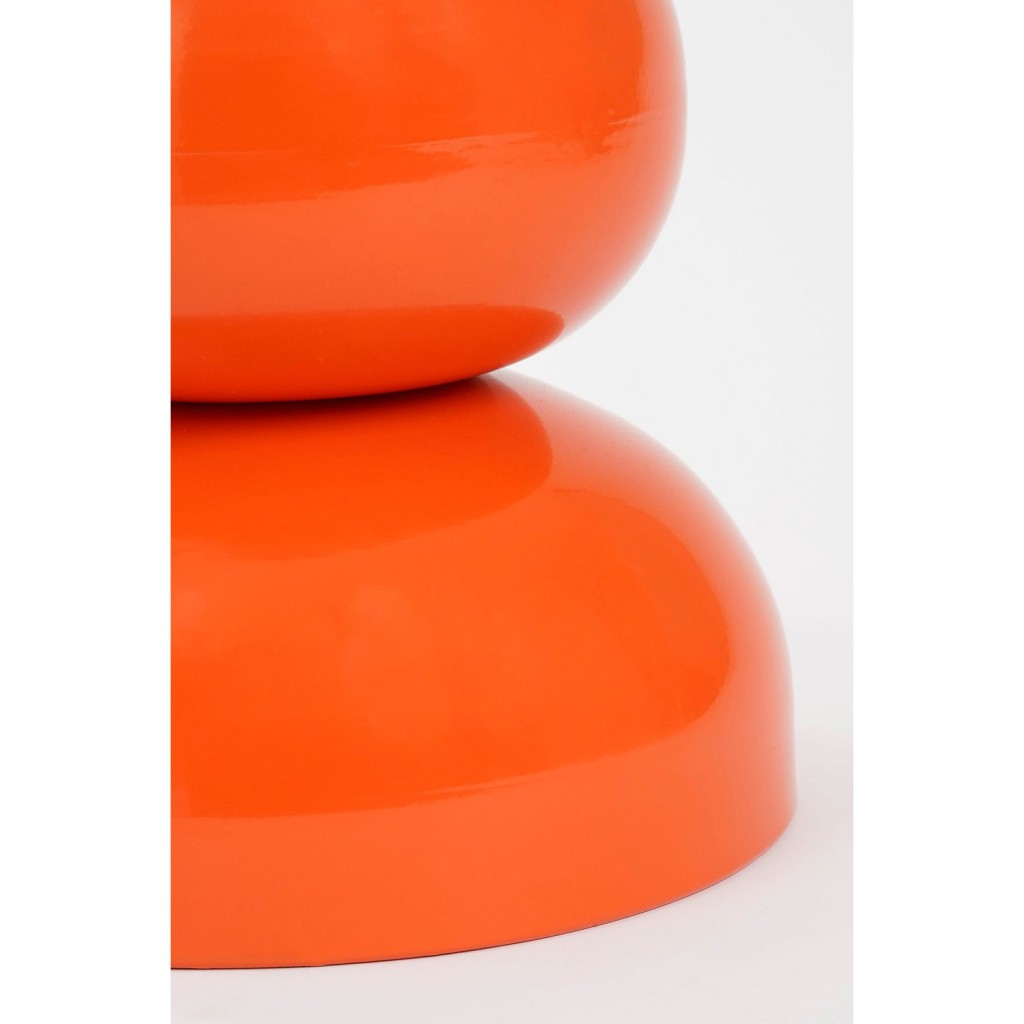 Luna Bijzettafel - H46 x Ø32 cm - IJzer - Oranje