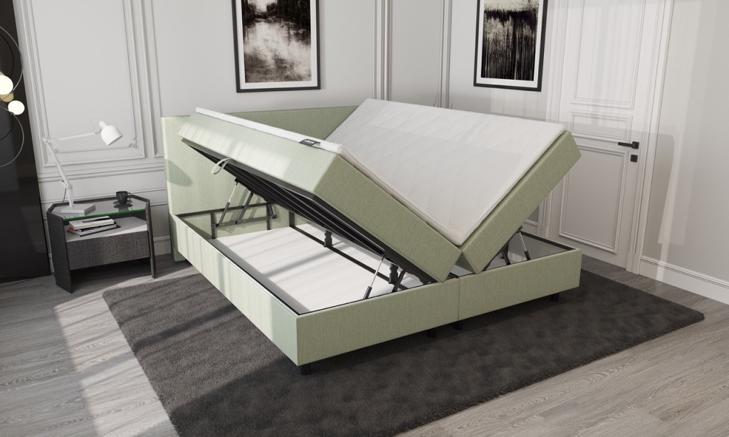 Mörgenn Opberg Boxspring Groen 180x200