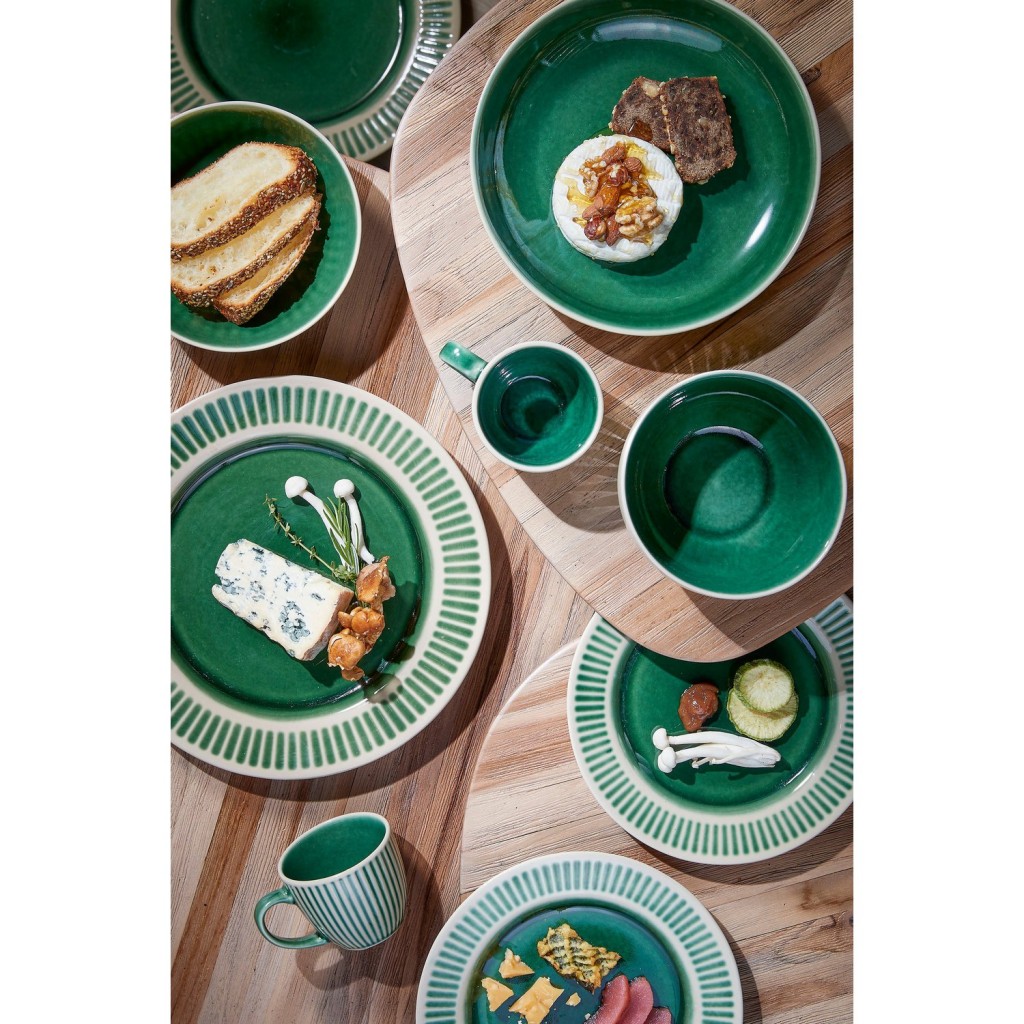 Elice Ontbijtbord - Ø21,5 cm - Keramiek - Groen