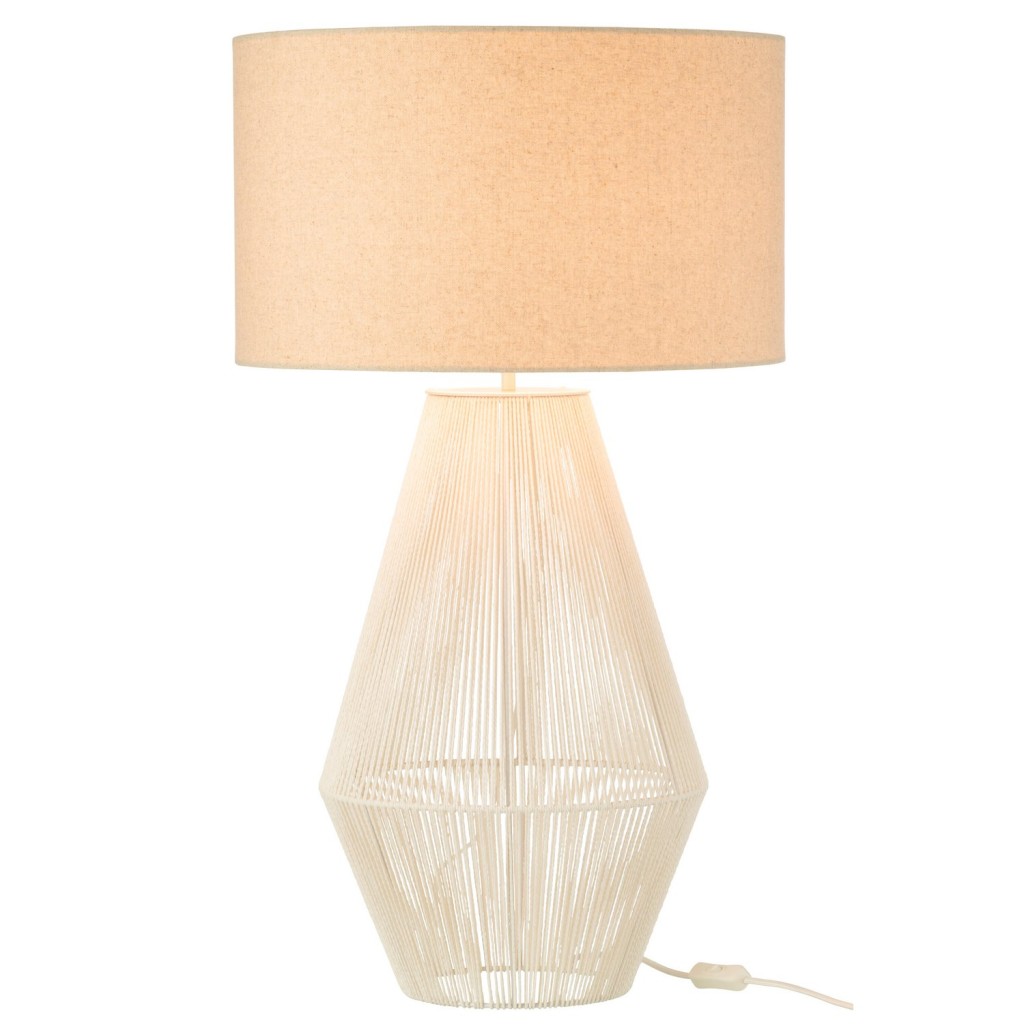 J-Line lamp Striing - metaal/papier - wit