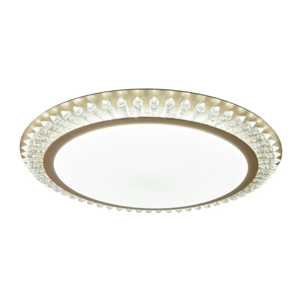 LED ceiling light "Madison" Ø 48 cm, many functions, made of metal and plastic, gold, with integrated LEDs, lighting for living rooms or office