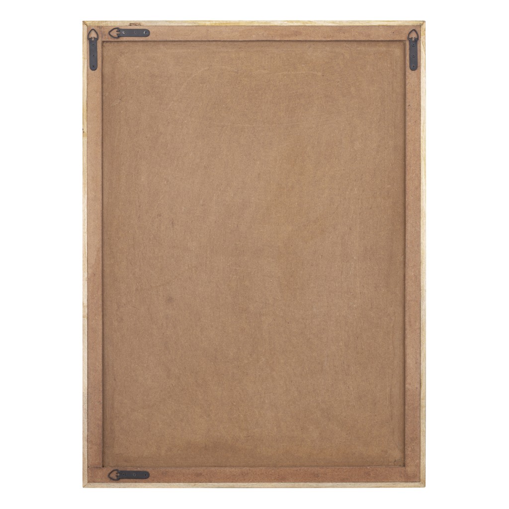 Elasah Brown Wooden Rect Wall Panel Swirl Pattern