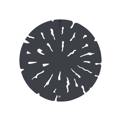 Bonte Cream MDF Wall Panel Wavy Carved Round S