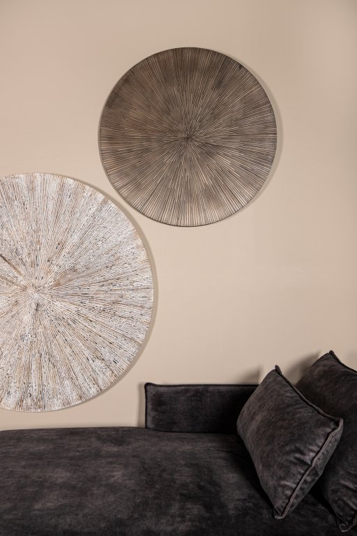 Zapp White Ribbed Wallpanel Round L