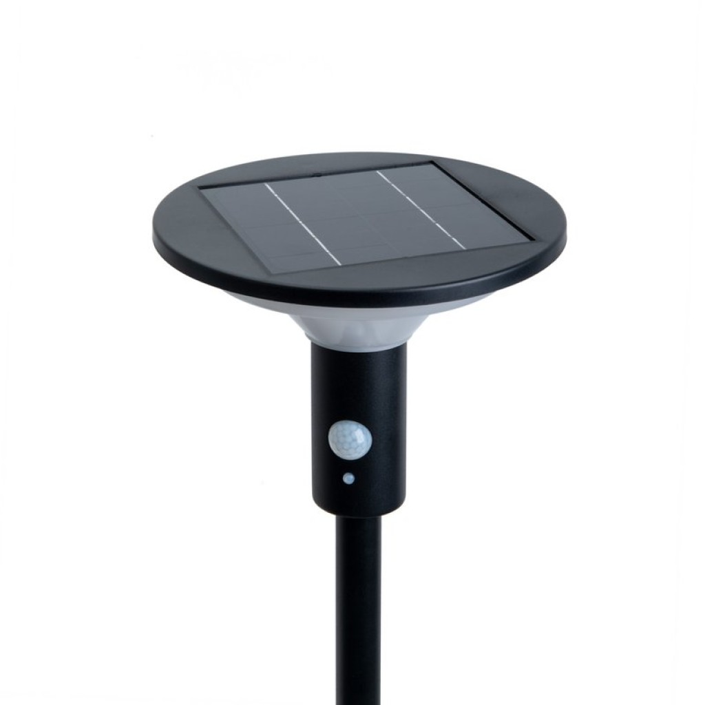 LED Solarstehleuchte "NORA" , für Außen, Stehleuchte - Metall und Kunststoff in Schwarz, mit integrierter LED