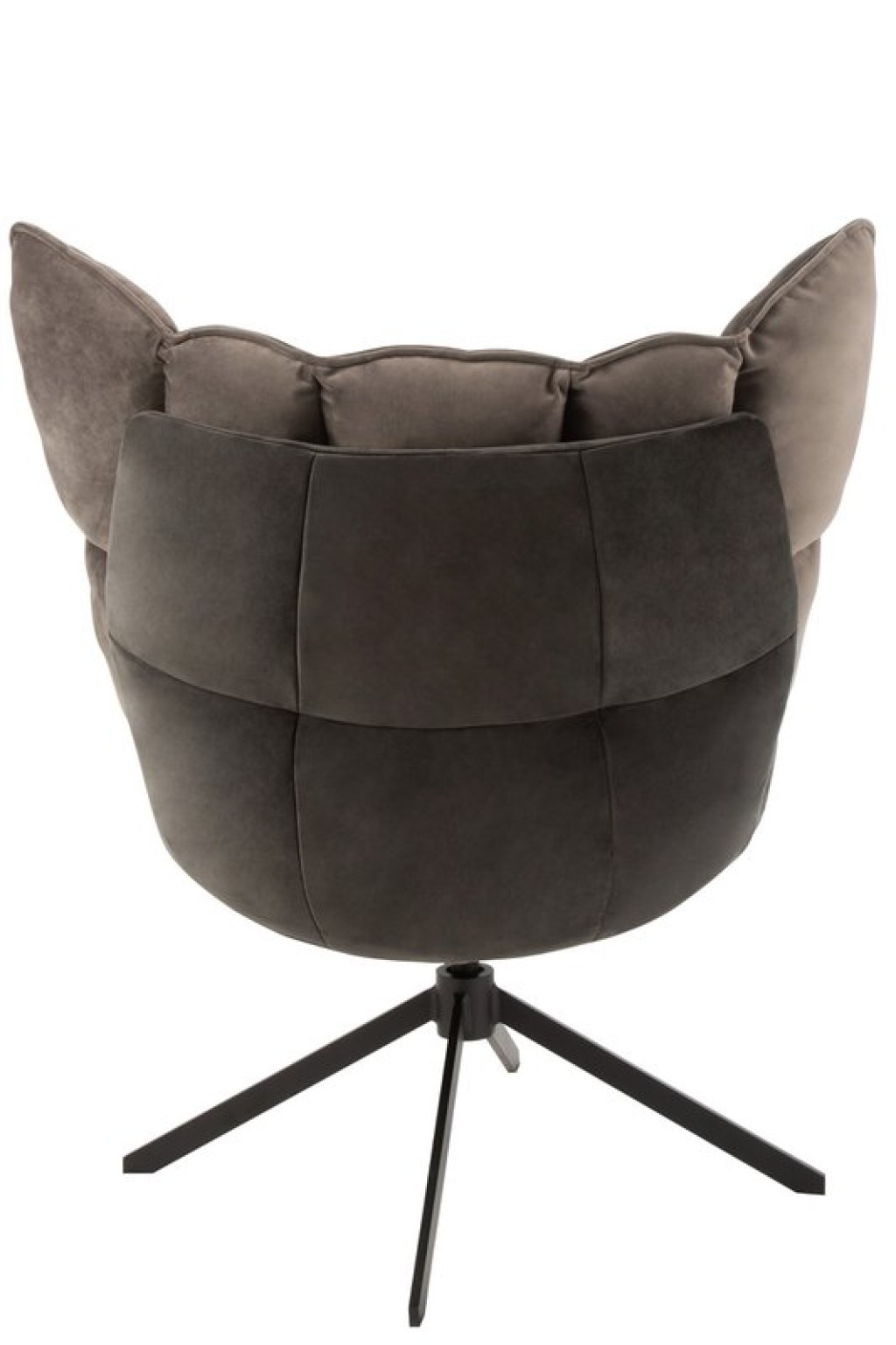 J-Line chair Relax Cushion on frame - textile/metal - gray
