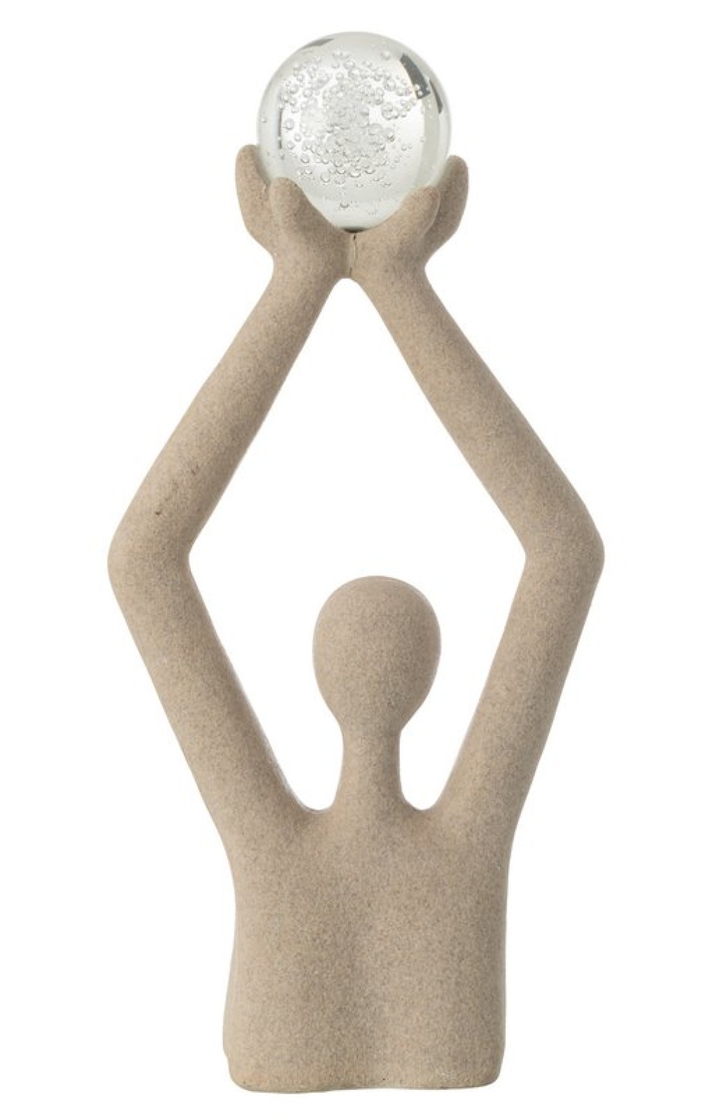 J-Line Bust Ball Head Resin/Crystal Beige