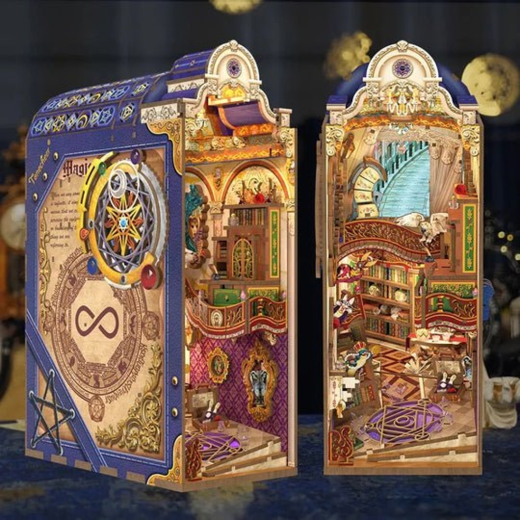 Tonecheer, DIY Book Nook, Magical Library Bookend, TQ134, 18,2x10,7x28,3cm