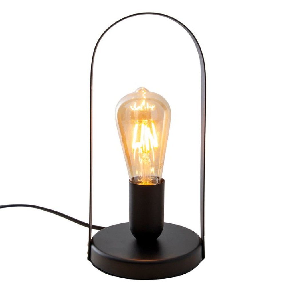 Metal table lamp "Faro" h: 28.5cm black