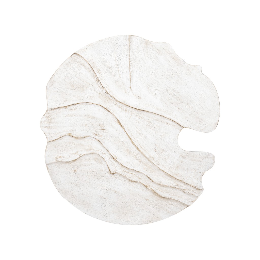 Samraj White MDF Wall Panel Wave Structure