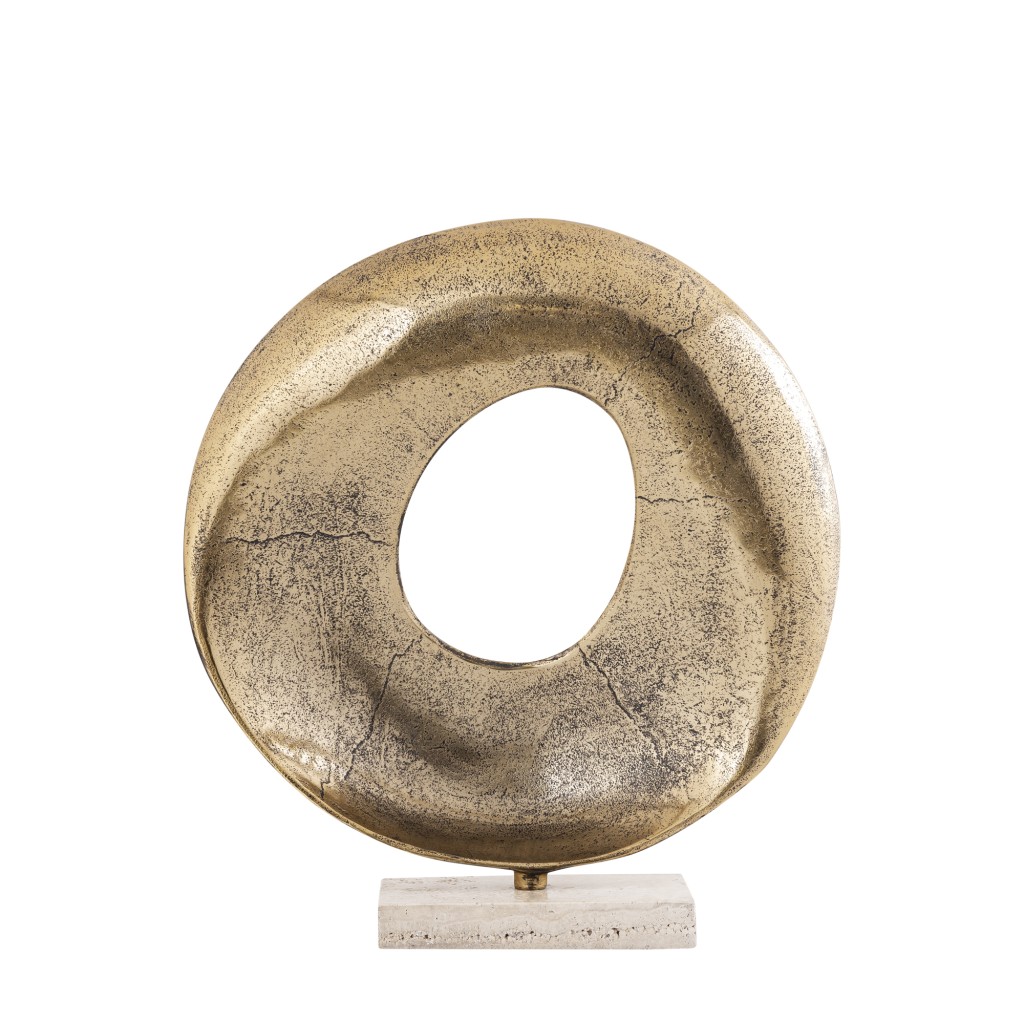 Daweson Brass Casted Alu Statue Open Round