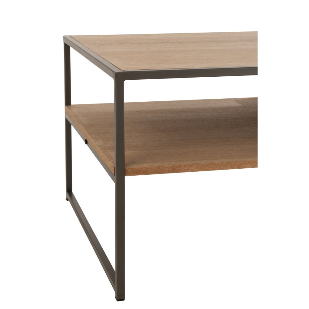 J-Line TV kast - 1 lade - hout/metaal - naturel