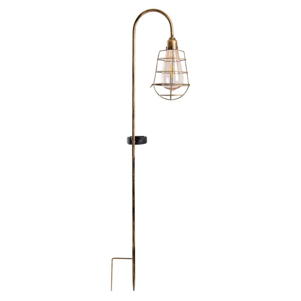 2 Set LED decorative-solar earth spit "Gitti" H: 76.5 cm, for outside, ground skewers made of metal and plastic, in old meal, with integrated LED