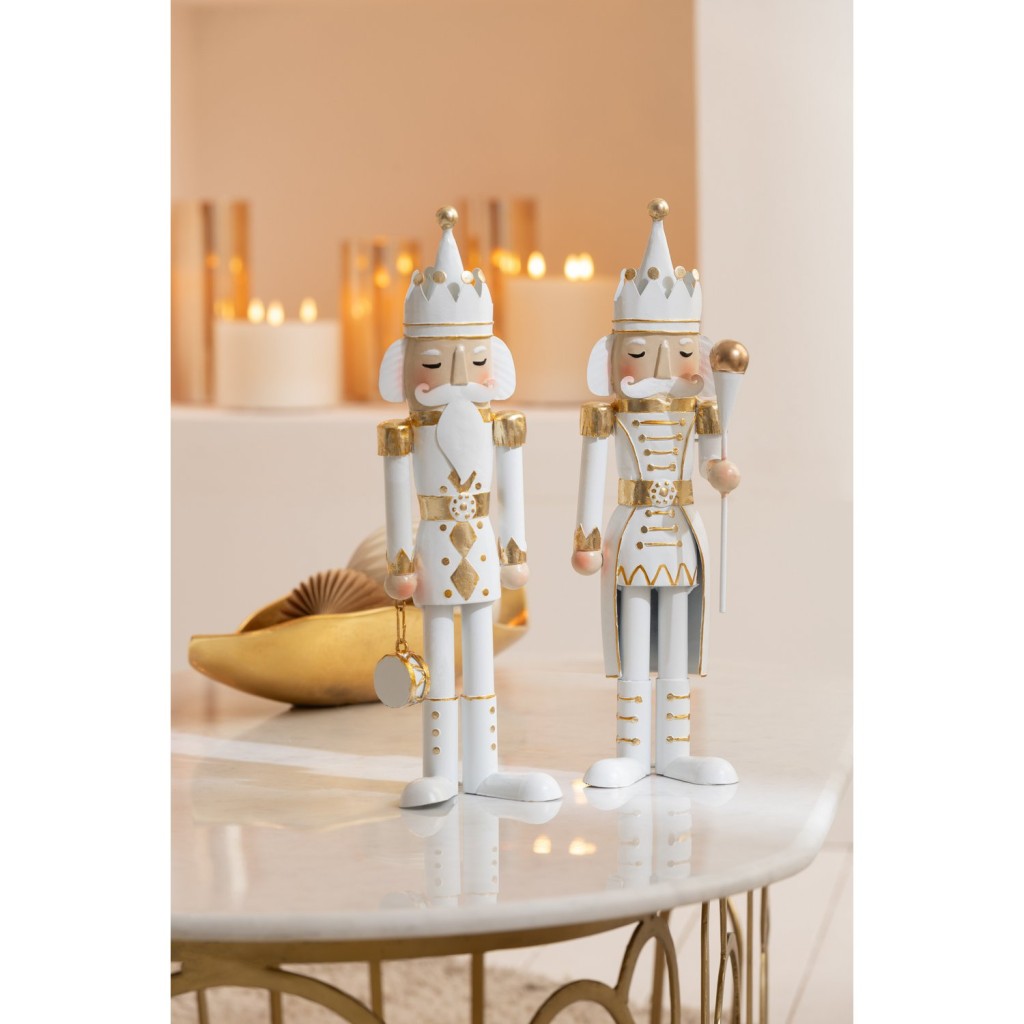 J-Line Notenkraker Ijzer Goud/Wit Large