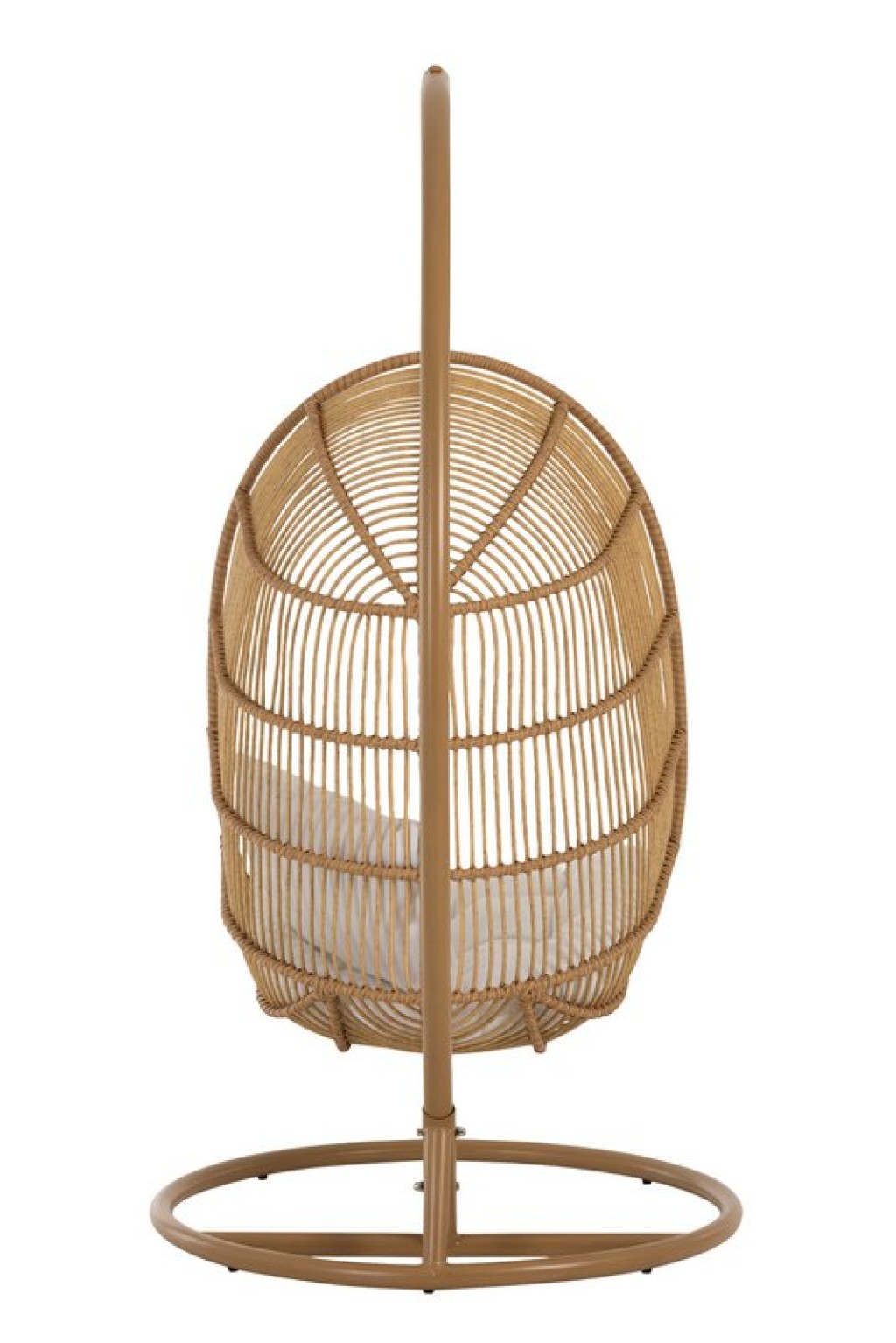 J-Line hanging chair Oval - steel - natural