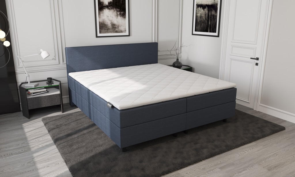 Mörgenn Opberg Boxspring Donkerblauw 160x200