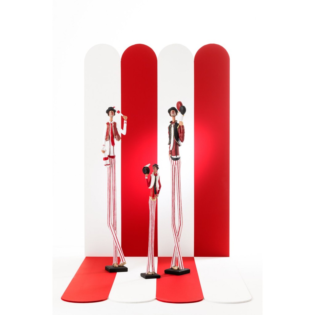 J-Line Set Van 3 Clown Reus Polyresin Meerkleurig Large