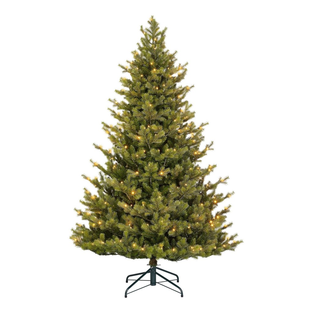 Clive Kunstkerstboom met LED Verlichting - H215 x Ø142 cm - Groen