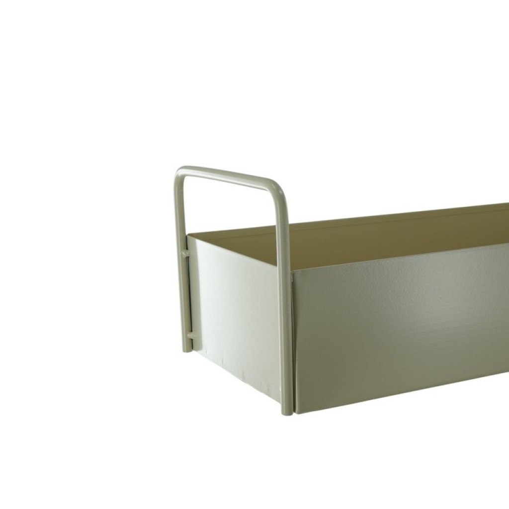 Tray - With Handles -Metal - Sand - 41,5x15,5x13cm