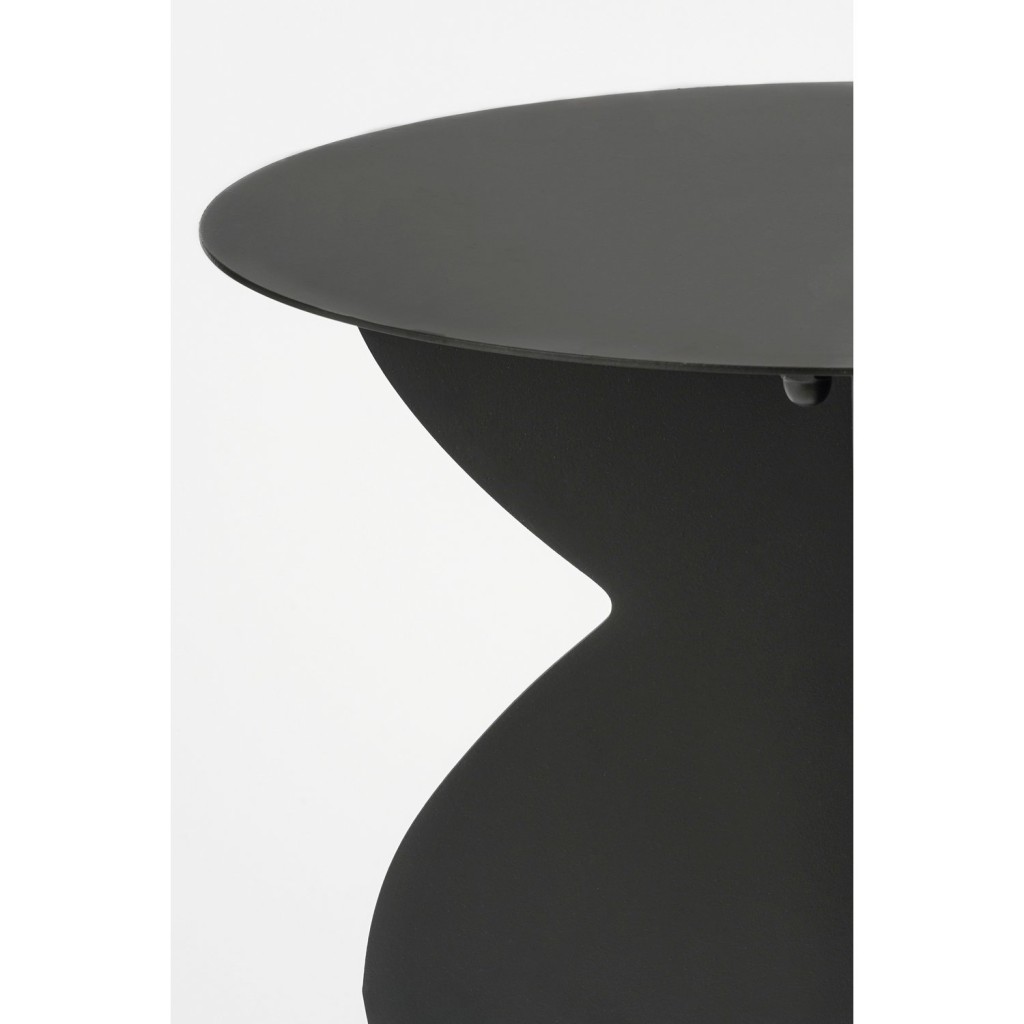 Rafi Bijzettafel - H50 x Ø40 cm - IJzer - Zwart