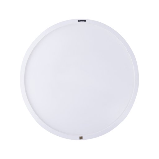 Wiktor White MDF Round Wallpanel Swirl Carved S