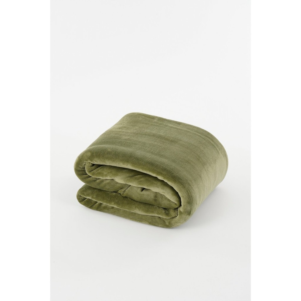 Mardy Fleece Plaid - L200 x B150 cm - Lichtgroen
