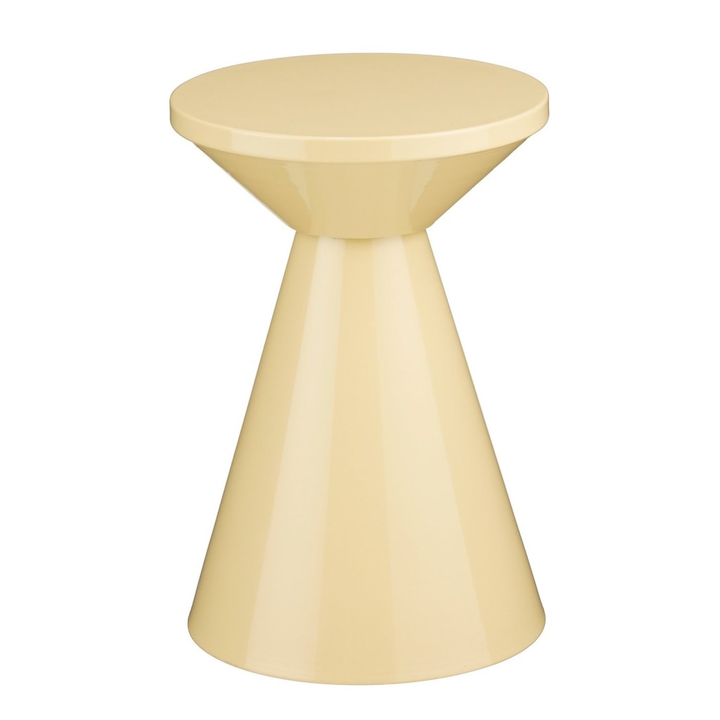 Jim Bijzettafel - H45 x Ø31 cm - IJzer - Beige