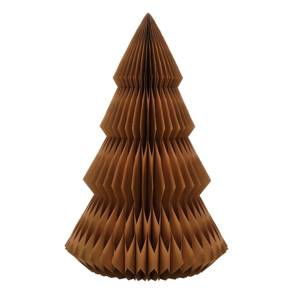 Decoratie Kerstboom - H152 x Ø104 cm - Papier - FSC Mix - Bruin
