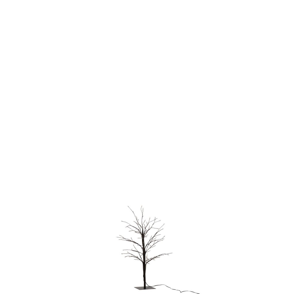 J-Line kerstboom Kaal - metaal - zwart - small - LED