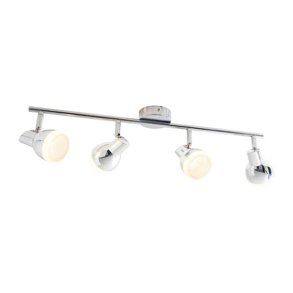 4 LED -muur en plafondrail "Chromey"
