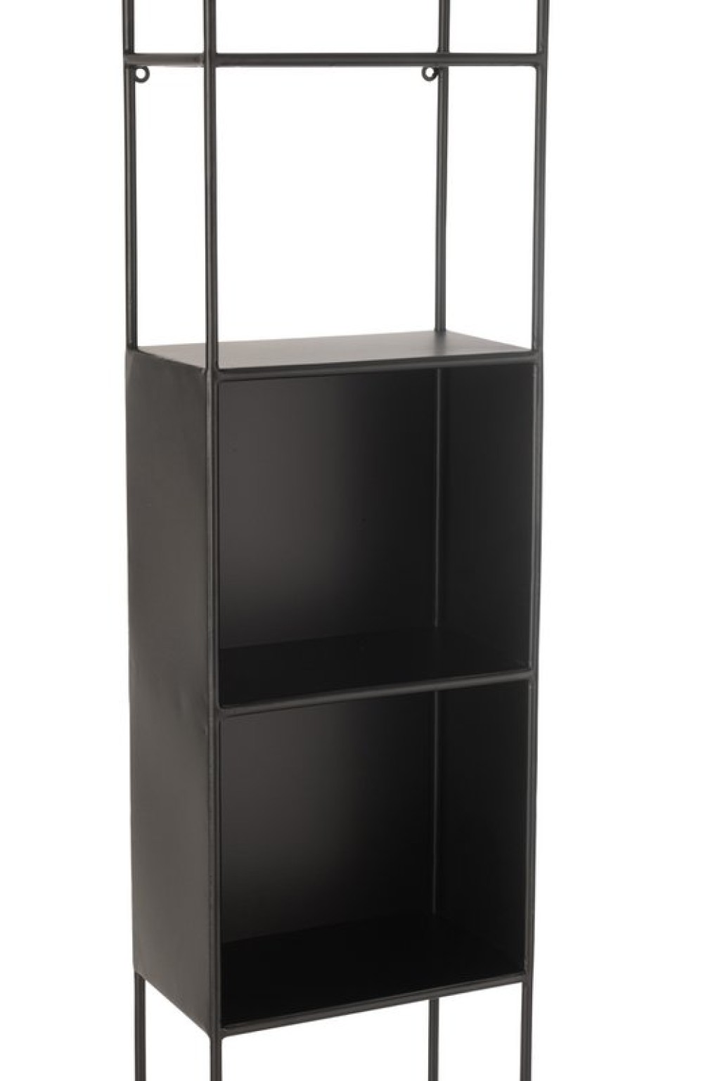 J-Line Rack Ricard Metal/Glass Black