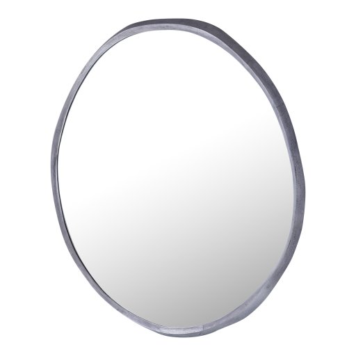 Limera Nickel Alu Round Mirror Irregular Border L