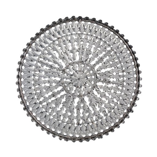 Xavery Copper Round Iron Wall Panel Carved Look L