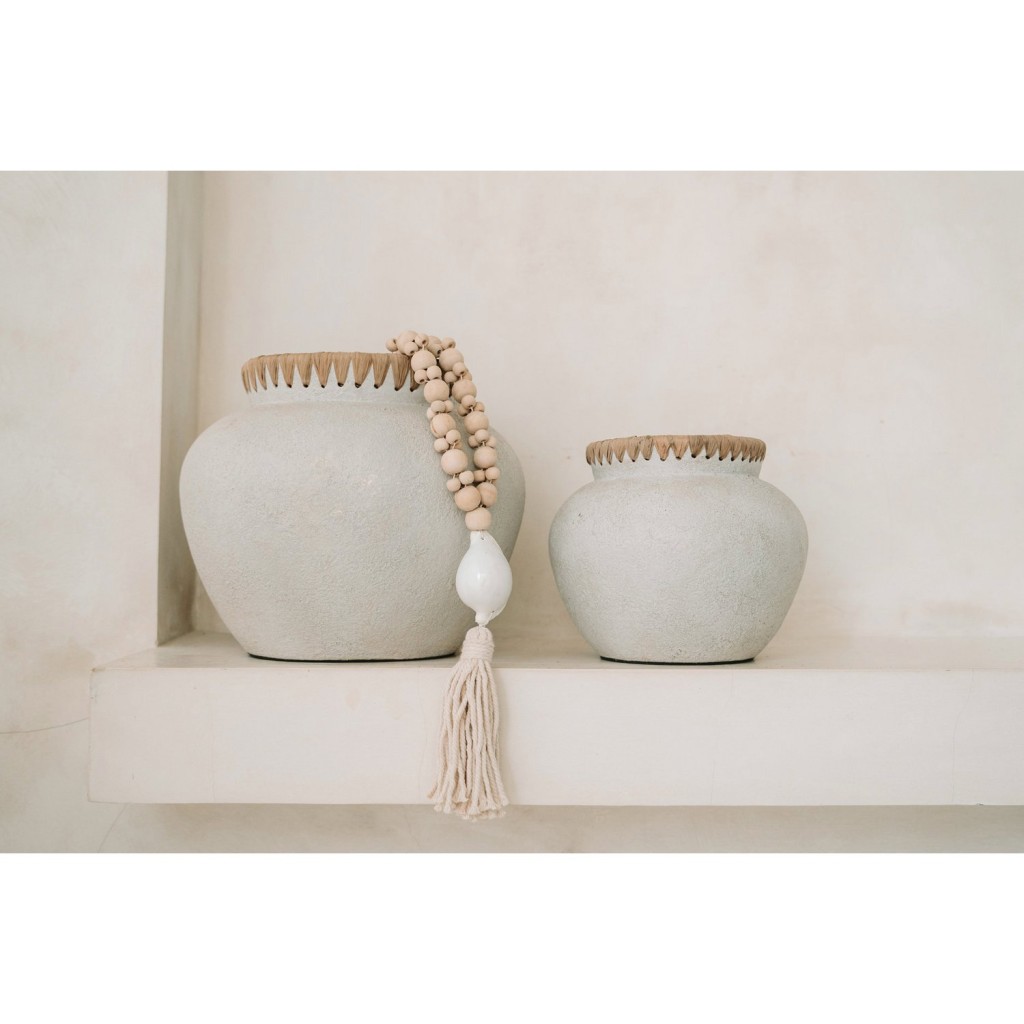 De Kubu ketting - natuurlijk wit