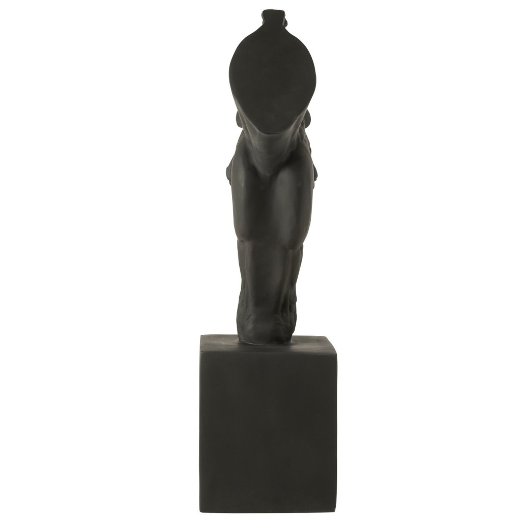 J-Line Paard Op Voet  Magnesiumoxide Zwart Large