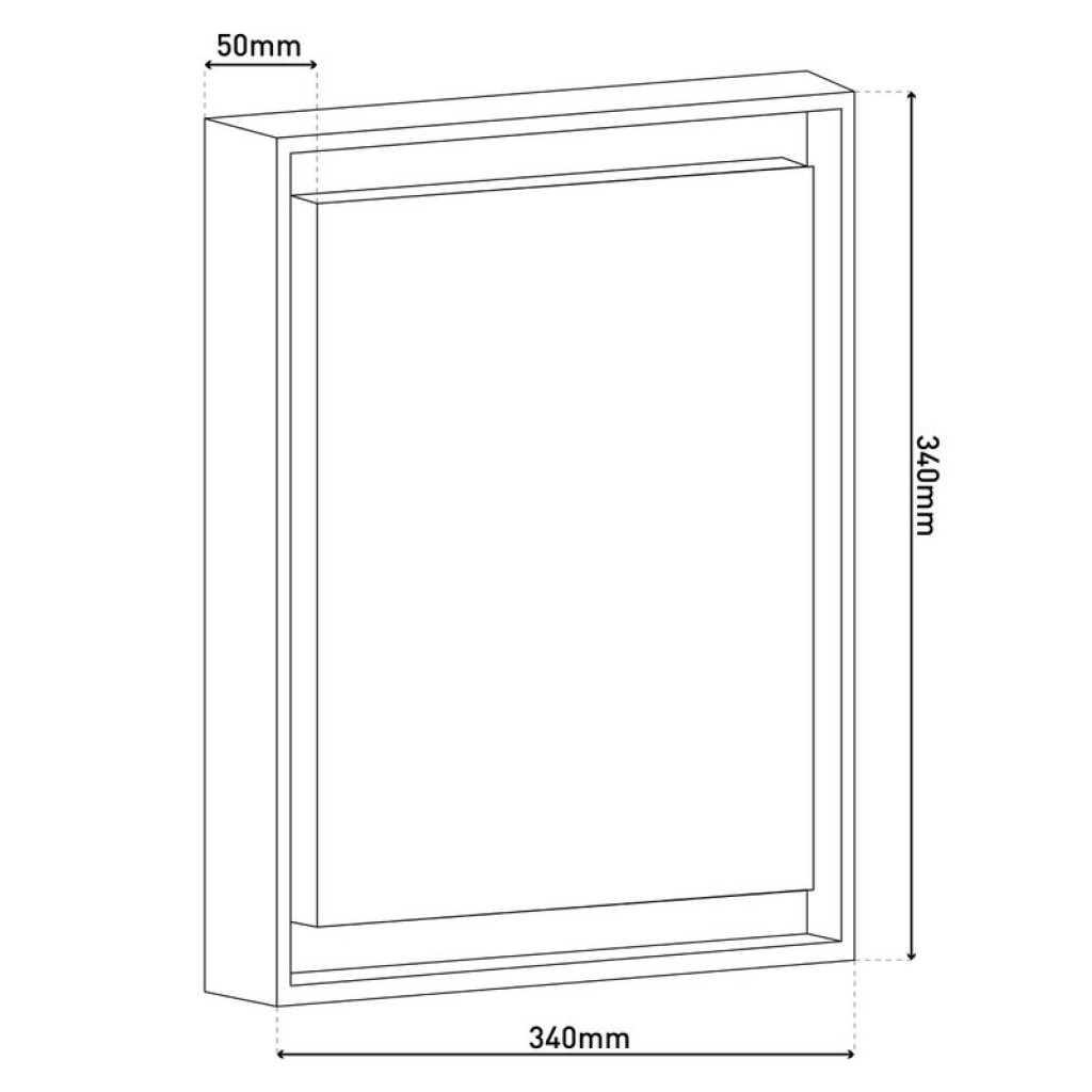 LED outdoor wall light IP54 "Mio" s:34cm